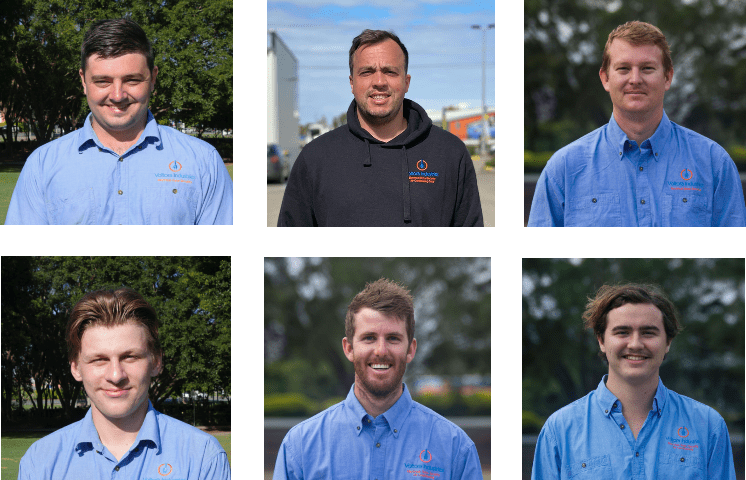 six staff taking part of movember
