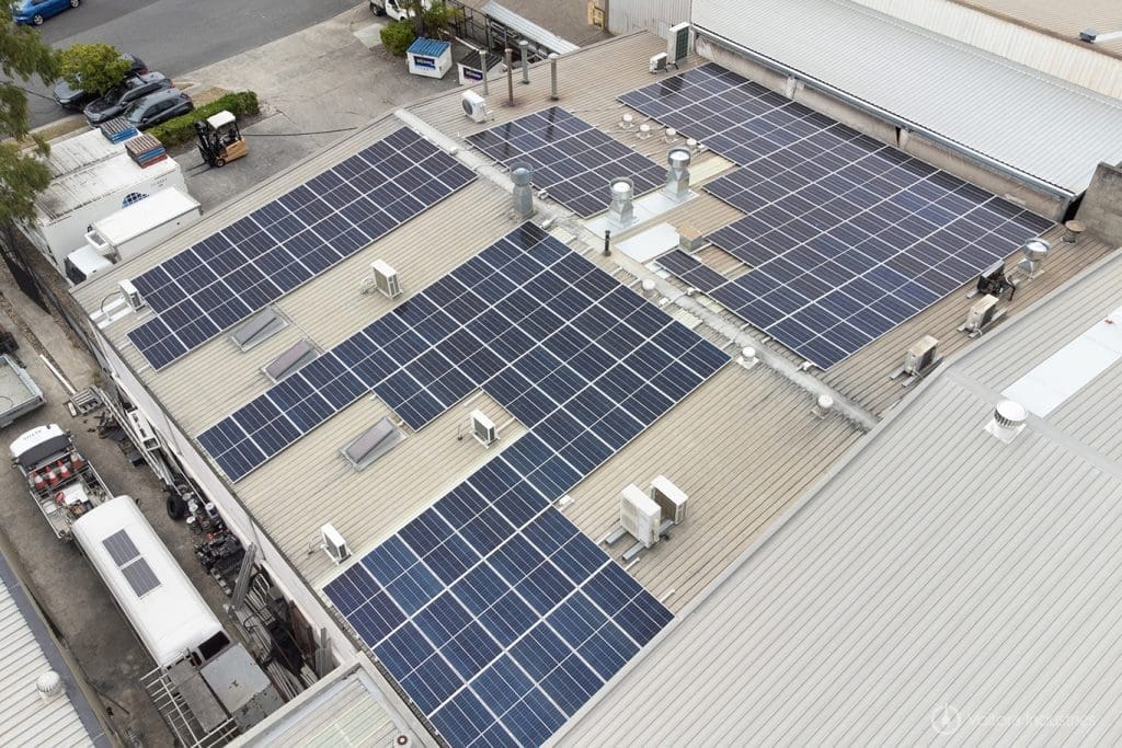 solar installation at business