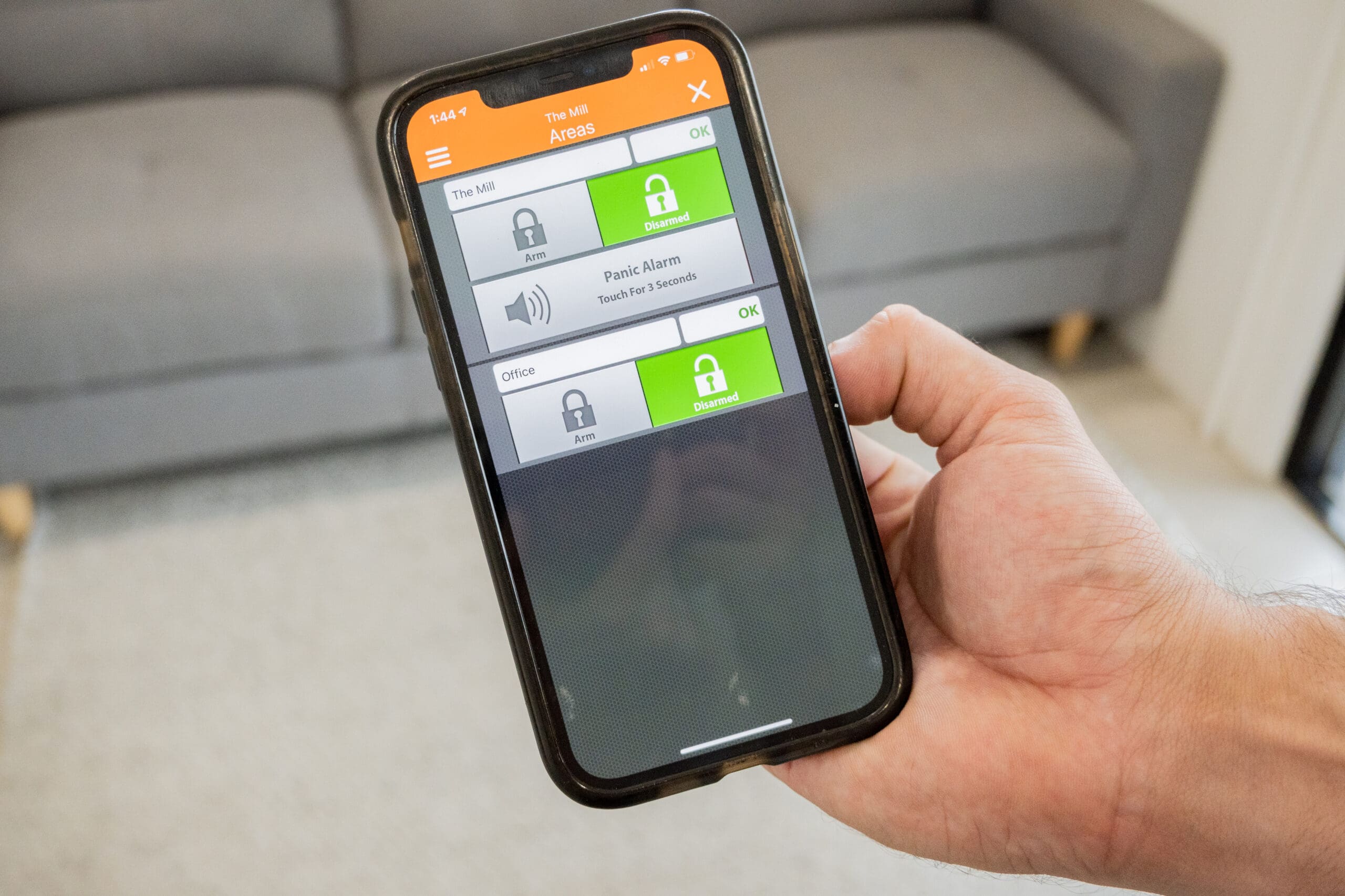 smart home controlled via smartphone