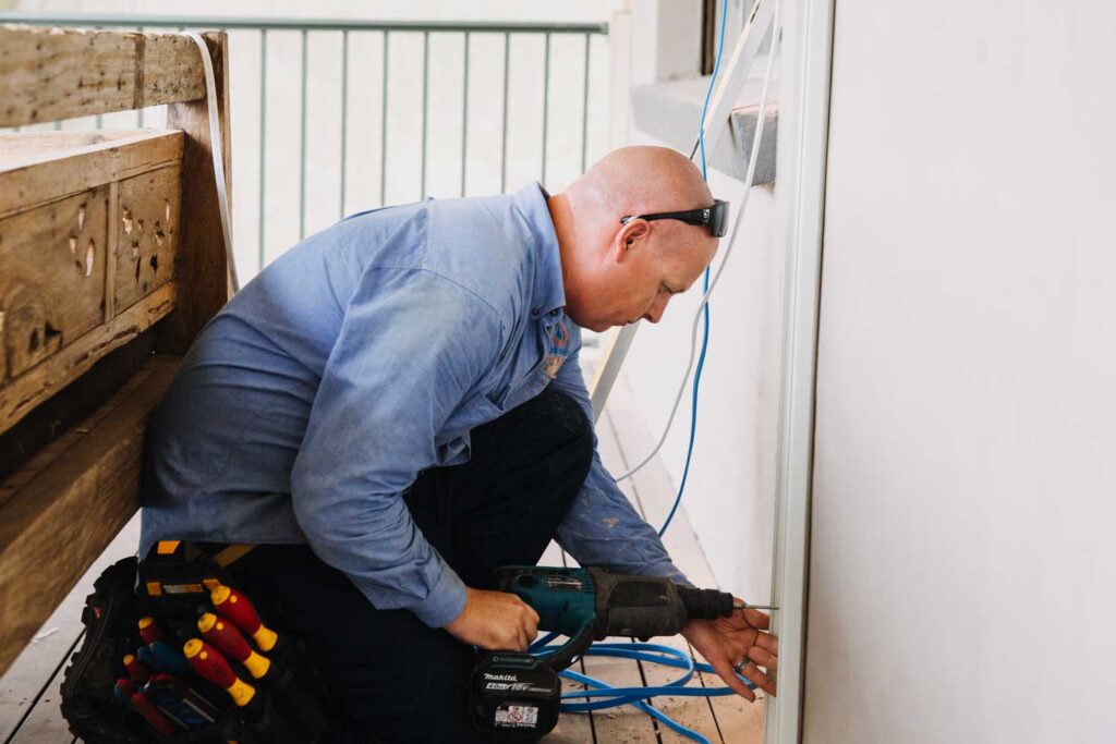 laying data cabling