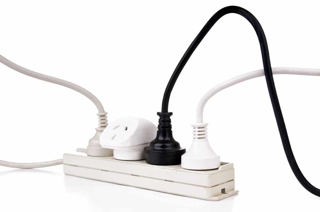 overloaded powerboard hazard